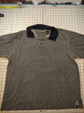 Men's Axist XL Textured Knit Polo Shirt